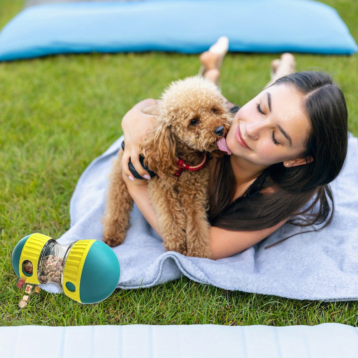 JMHUD Interactive Dog Puzzle Toy - Adjustable Treat Dispenser, Keeps Dogs Busy, Stimulates IQ, Slow Feeder for Boredom, Food Puzzle Ball for Puppy Training and Mental Stimulation