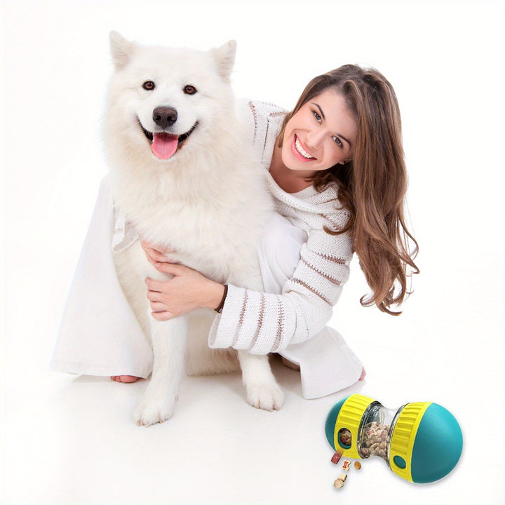 JMHUD Interactive Dog Puzzle Toy - Adjustable Treat Dispenser, Keeps Dogs Busy, Stimulates IQ, Slow Feeder for Boredom, Food Puzzle Ball for Puppy Training and Mental Stimulation