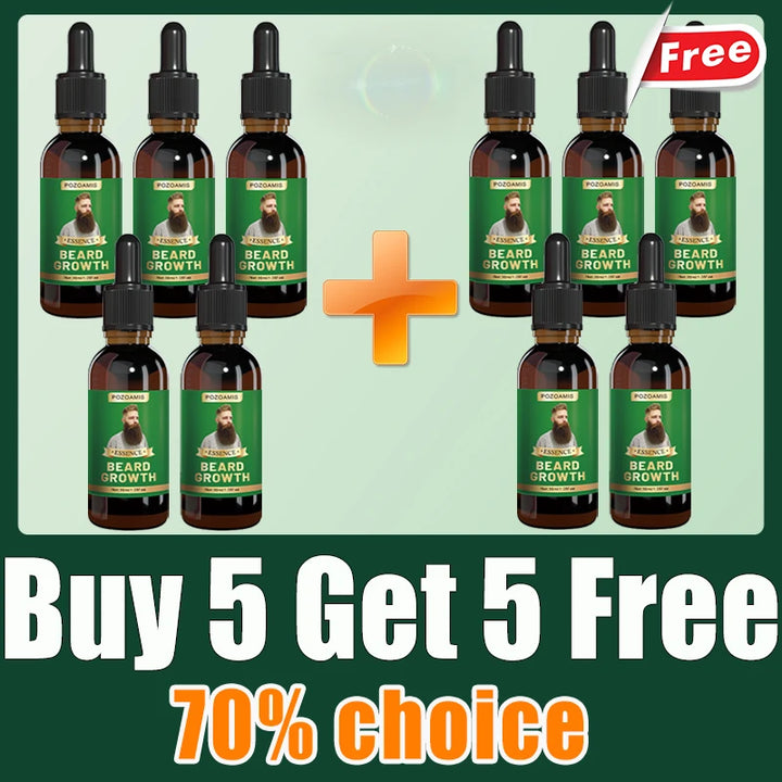 The best beard growth essential oil in the 21st century, have a mature and sexy beard, quickly grow beard, chest hair and leg ha