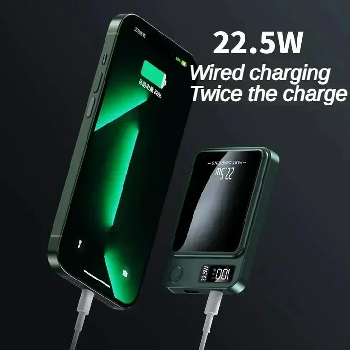 Xiaomi 100000mAh Magnetic Wireless Power Bank Fast Charger For Magsafe Portable Auxiliary Battery Pack For iphone Huawei Samsung