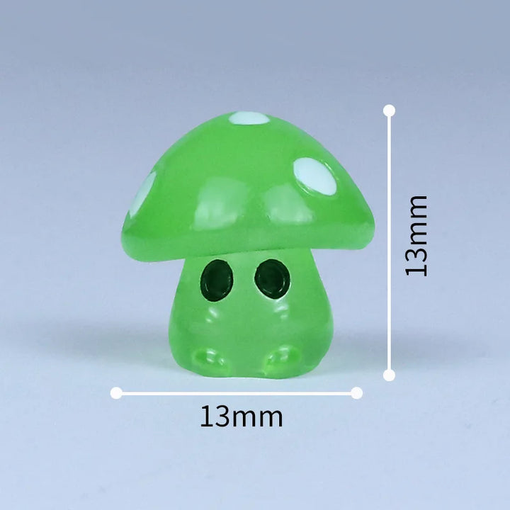 5-20PCS Mini Mushroom Elf Moss Microlandscape Decoration Miniature Luminous Mushrooms Fairy Garden Accessories Home DIY Decor