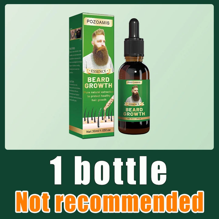 The best beard growth essential oil in the 21st century, have a mature and sexy beard, quickly grow beard, chest hair and leg ha