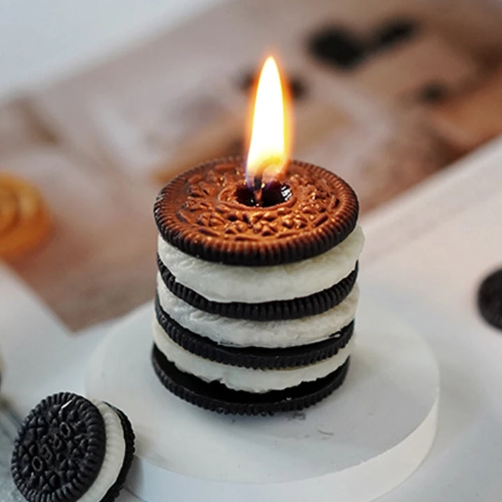 Biscuit Scented Candle Silicone Mold Simulation Modeling Candle Diy Plaster Baking Cake Mold Cake Decorating Tools