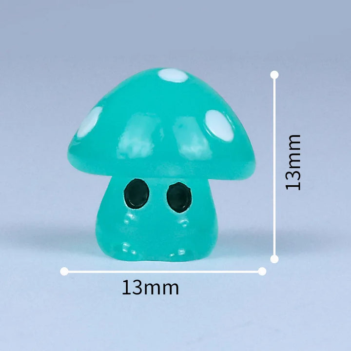 5-20PCS Mini Mushroom Elf Moss Microlandscape Decoration Miniature Luminous Mushrooms Fairy Garden Accessories Home DIY Decor