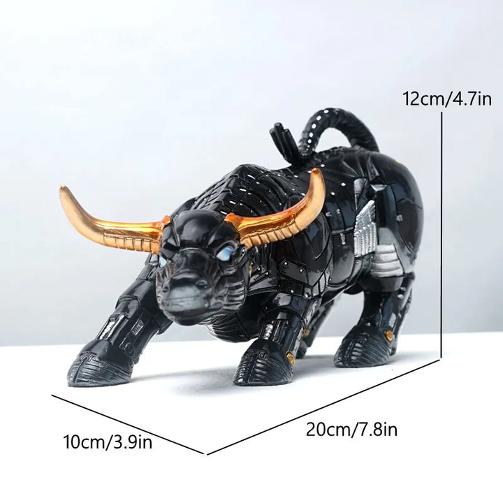 Vilead 20cm The Miami Bitcoin Bull Model Statue Robot Sculpture Office Desk Home Decoration Coins Badge Wall Street OX Bitcoin