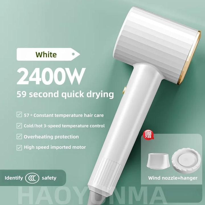 High Speed Electric Turbine Airflow Low-Noise Constant Temperature Fast Drying Hair Dryer EU/US/UK/AU Plug for Home Salons