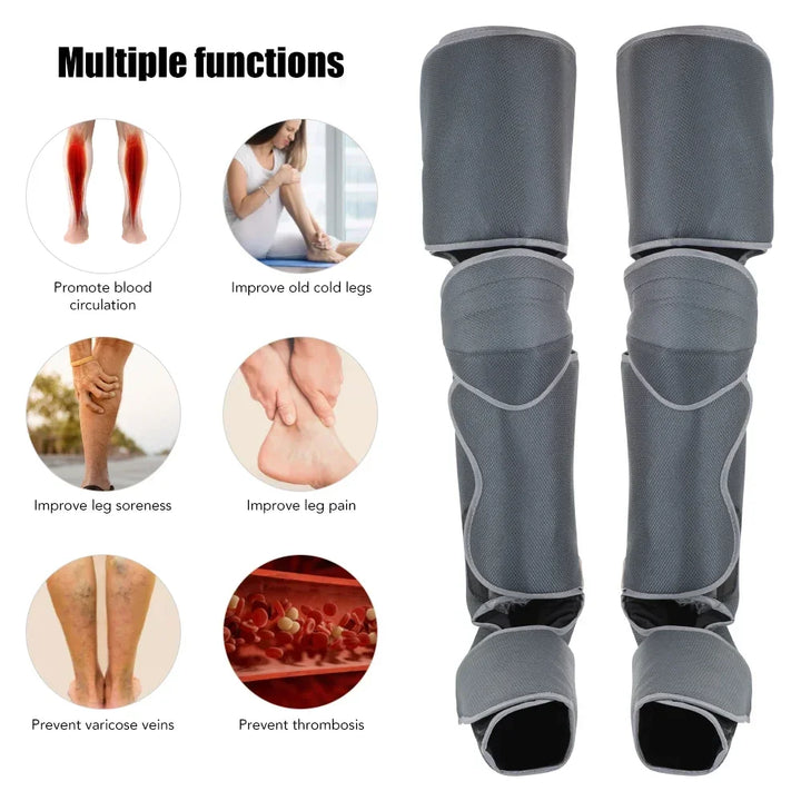 Electric Foot Calf Massager Air Pressure Circulation Massage Machine Improve Blood Circulation Old Cold Legs and Muscle Fatigue