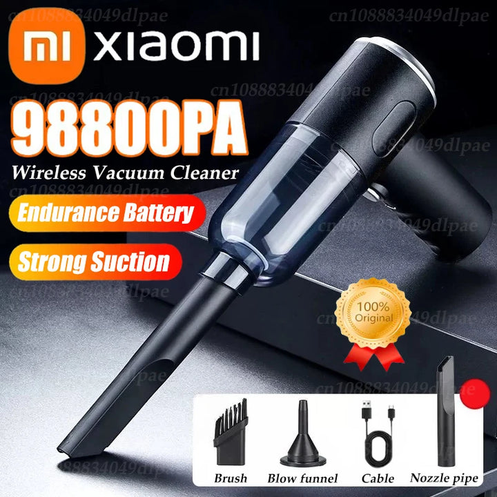 Xiaomi 98800PA Vacuum Cleaner 120W Wireless Super High Power 2in1 Wet Dry Dual-use Portable Large Suction Vacuum Cleaner For Car