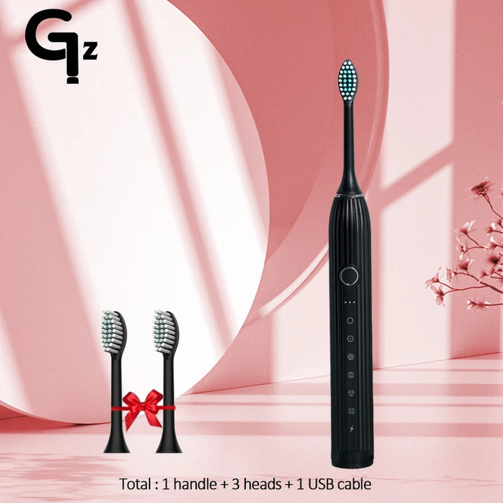 GeZhou N105 Sonic Electric toothbrush Adult children automatic toothbrush Rechargeable With 8 heads replacement IPX7 Tooth Brush