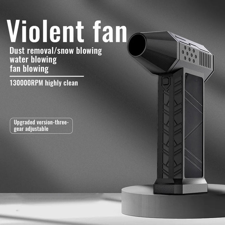 130000RPM Turbofan High Power Jet Fan Brushless Motor Variable Speed Dust Blower Cleaning Tool Air Duster Air Blower Handheld