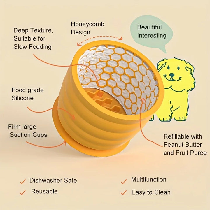 360ml/620ml Silicone Dog Slow Feeder Bowl Anti-choking Pet Slow Feeding Bowls for Cats Dogs Anti-slip Puppy Bowl Dog Accessories