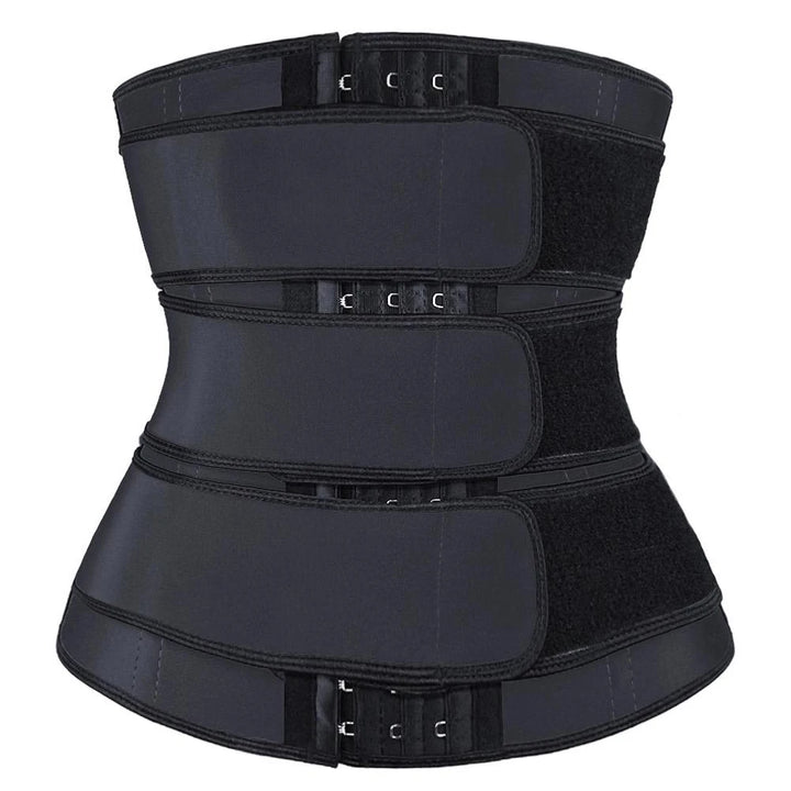 Women Waist Trimmer Tripple Belts Waist Trainer Shaperwear Tummy Control Slimming Fat Burning For Postpartum Sheath Belt