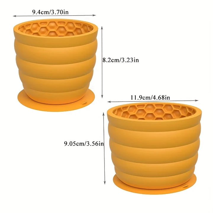 360ml/620ml Silicone Dog Slow Feeder Bowl Anti-choking Pet Slow Feeding Bowls for Cats Dogs Anti-slip Puppy Bowl Dog Accessories