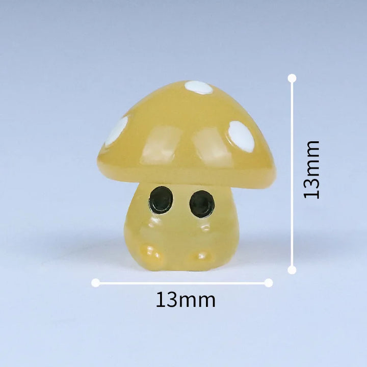 5-20PCS Mini Mushroom Elf Moss Microlandscape Decoration Miniature Luminous Mushrooms Fairy Garden Accessories Home DIY Decor