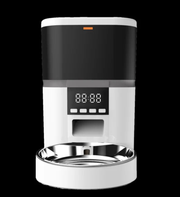 4L Automatic Pet Feeder Button Version Cat and Dog Dry Food Coarse Grain Dispenser Accessories Intelligent Control Pet Food Bowl