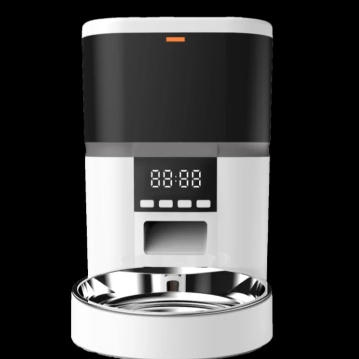 4L Automatic Pet Feeder Button Version Cat and Dog Dry Food Coarse Grain Dispenser Accessories Intelligent Control Pet Food Bowl