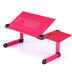 Adjustable Laptop Desk Stand Portable Aluminum Ergonomic Lapdesk For TV Bed Sofa PC Notebook Table Desk Stand With Mouse Pad