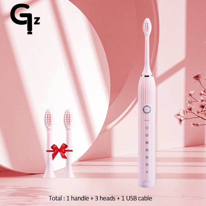 GeZhou N105 Sonic Electric toothbrush Adult children automatic toothbrush Rechargeable With 8 heads replacement IPX7 Tooth Brush