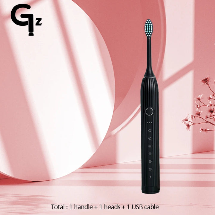GeZhou N105 Sonic Electric toothbrush Adult children automatic toothbrush Rechargeable With 8 heads replacement IPX7 Tooth Brush