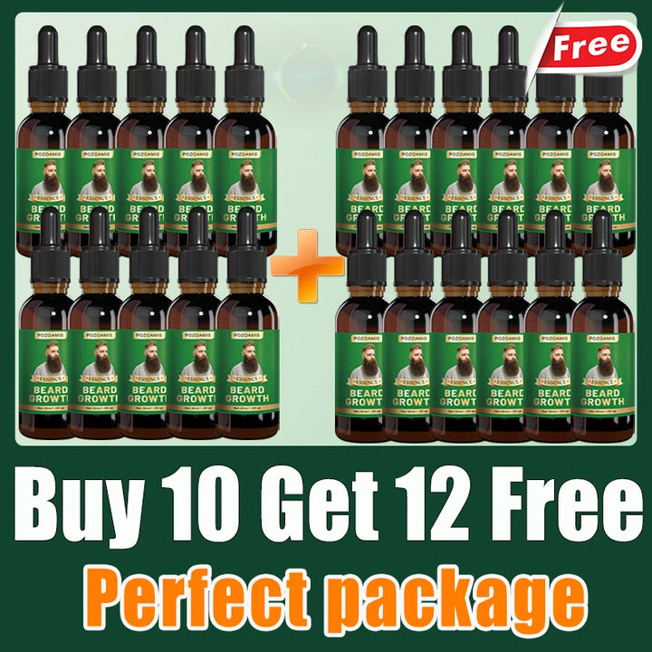 The best beard growth essential oil in the 21st century, have a mature and sexy beard, quickly grow beard, chest hair and leg ha