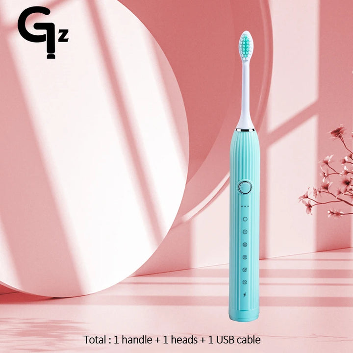 GeZhou N105 Sonic Electric toothbrush Adult children automatic toothbrush Rechargeable With 8 heads replacement IPX7 Tooth Brush