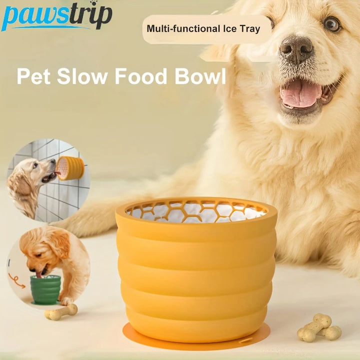 360ml/620ml Silicone Dog Slow Feeder Bowl Anti-choking Pet Slow Feeding Bowls for Cats Dogs Anti-slip Puppy Bowl Dog Accessories