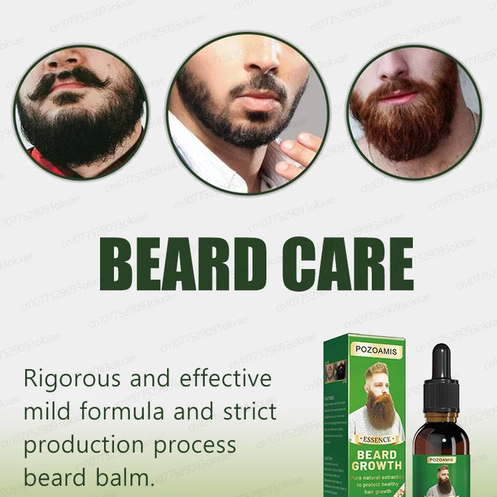 The best beard growth essential oil in the 21st century, have a mature and sexy beard, quickly grow beard, chest hair and leg ha